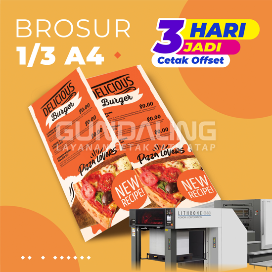 Brosur 1/3 A4 3 Hari Jadi (Offset) (coming soon)