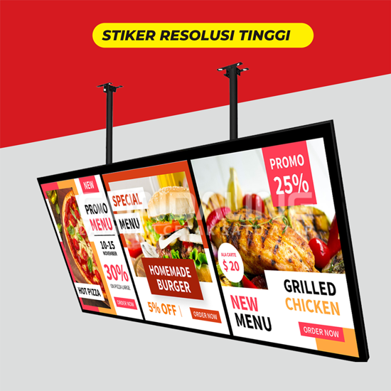 Sticker Meteran Resolusi Tinggi