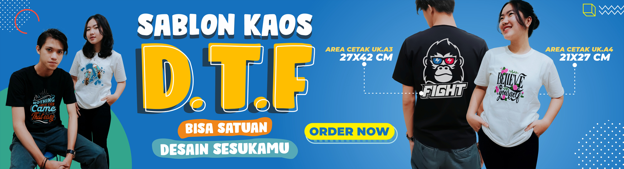Sablon Kaos DTF